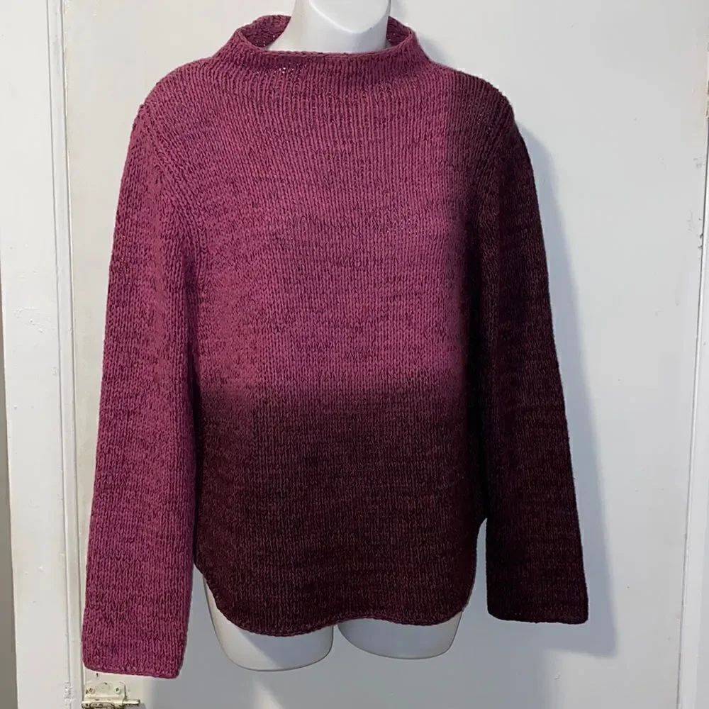 CO & EDDY Purple Ombre Sweater-M